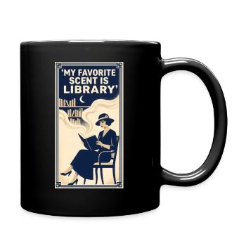 Bibliothèque de parfums préférée | Amour des livres - Mug uni - noir - Droite