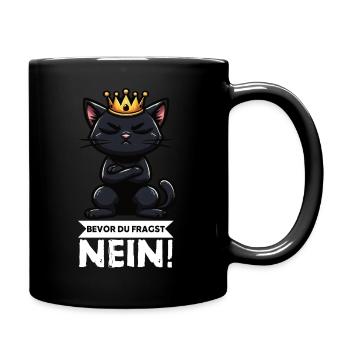 Avant que tu ne demandes Pas de chats Chats Amateur des chats - Mug uni - noir - Droite