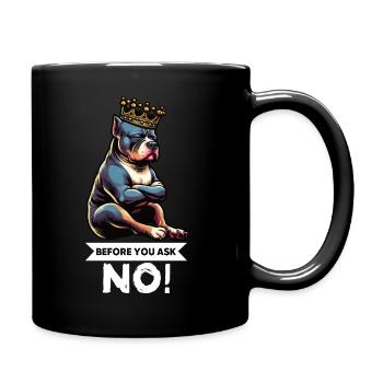 Avant que vous ne demandiez American Bully Bully Pit Bullys - Mug uni - noir - Droite