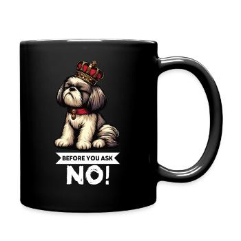 Avant de demander Shih tzu Shih tzus Shih tzu - Mug uni - noir - Droite