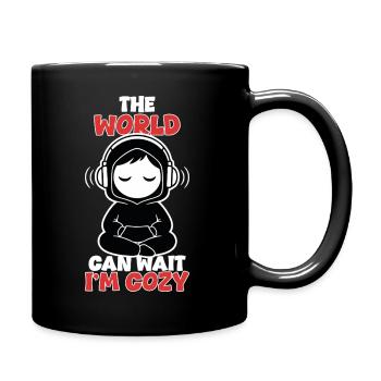 Cozy Zen Casque The World Can Wait - Mug uni - noir - Droite