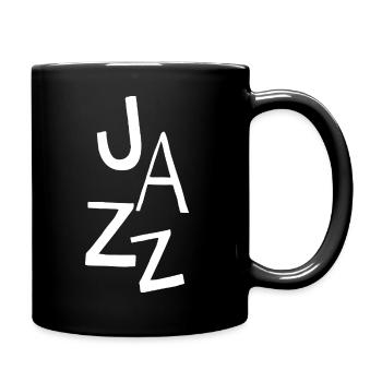 Conception typographique jazz - Mug uni - noir - Droite
