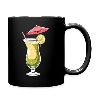 Cocktail tropical au citron vert - Mug uni - noir - Droite