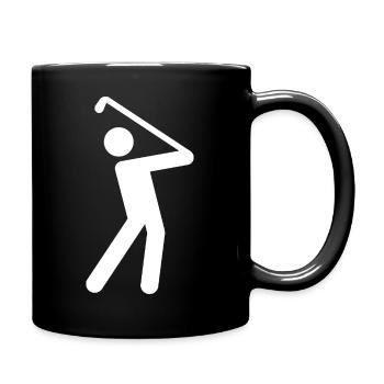 Golf - Tasse einfarbig - Schwarz - Rechts