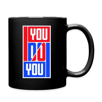 Tu fais ton drôle Confiance en toi Logo de la liberté - Mug uni - noir - Droite