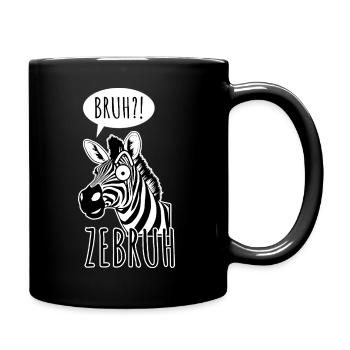 Zebra Bro - A ZeBRUH! - Full Colour Mug - black - Right