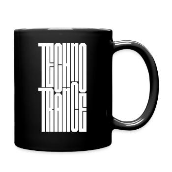 Techno-Trance-Logodesign - Tasse einfarbig - Schwarz - Rechts