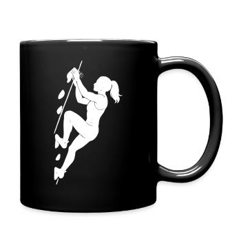 Silhouette athlétique du bloc - Mug uni - noir - Droite