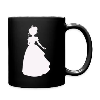 Prinzessin im Ballkleid - Tasse einfarbig - Schwarz - Rechts