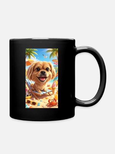 Mila in der Sonne - Tasse einfarbig - Schwarz