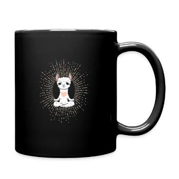 Yoga Lama in Love - Mug uni - noir - Droite