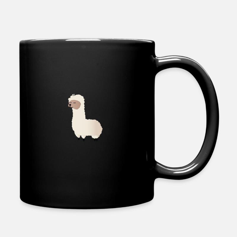 Lama · Alpaga - Mug uni - noir