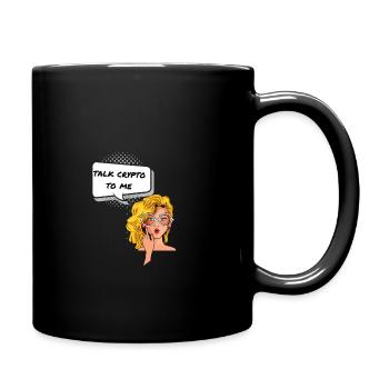 talk crypto to me - Mug uni - noir - Droite