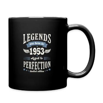 born in 1953 birthday 69 years gift legend - Full Colour Mug - black - Right