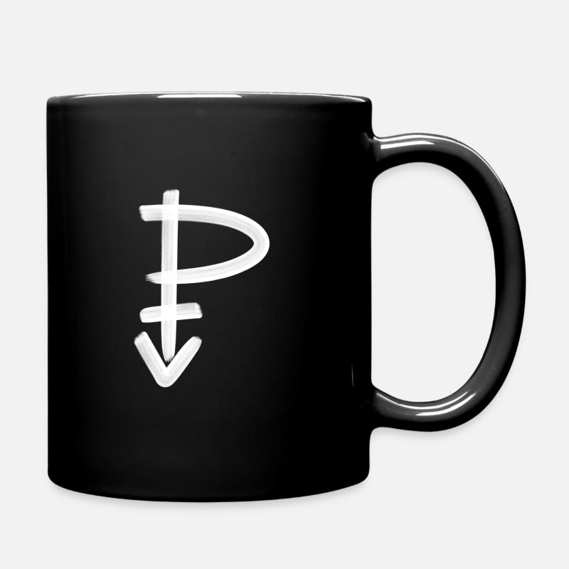 Symbol Pansexual White - Full Colour Mug - black