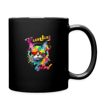 Funky Girl Chat - Mug uni - noir - Droite