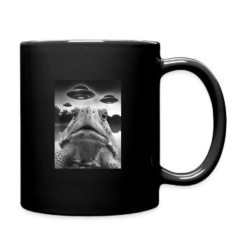 Drôle Tortue Graphic Tee OVNI Bizarre - Mug uni - noir - Droite