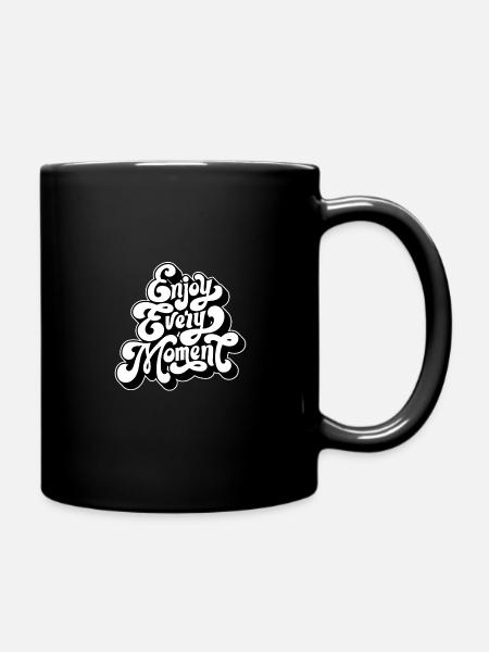Philosophische Sprüche Lebensweisheit Lebens Spruc - Tasse einfarbig - Schwarz
