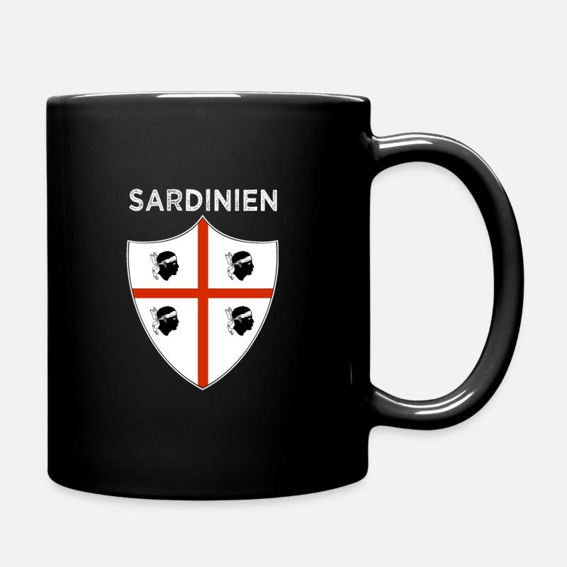 Sardaigne drapeau Sardaigne retro - Mug uni - noir