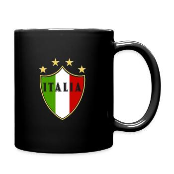 Italia fun - Tasse einfarbig - Schwarz - Rechts
