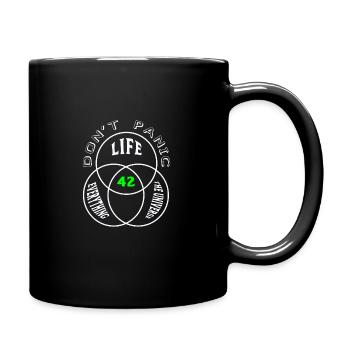 Don't Panic - Full Colour Mug - black - Right