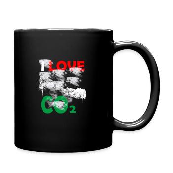 I love Co2 - Full Colour Mug - black - Right