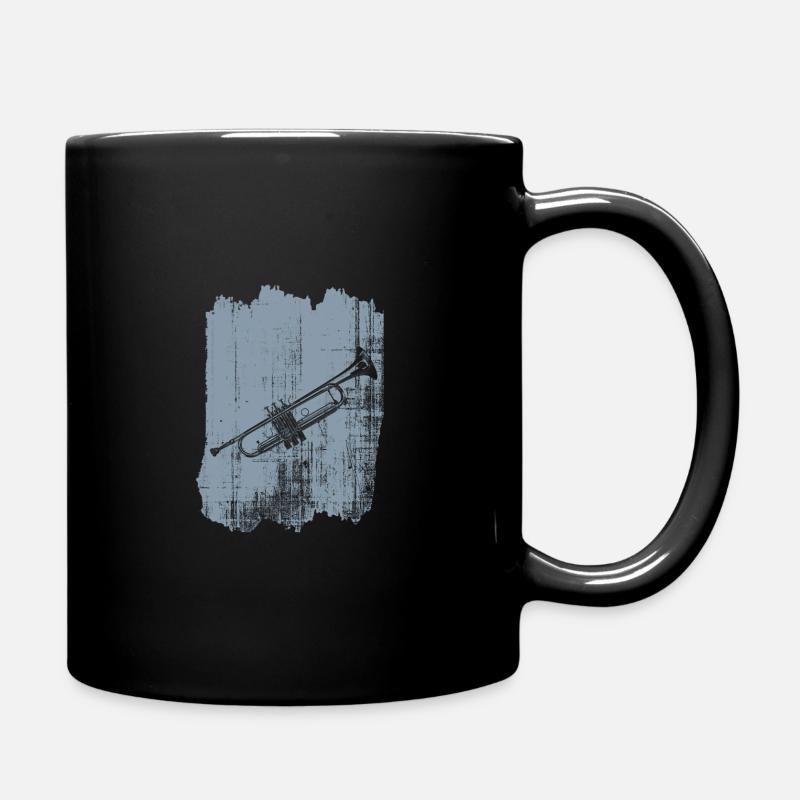 Trompete - Tasse einfarbig - Schwarz