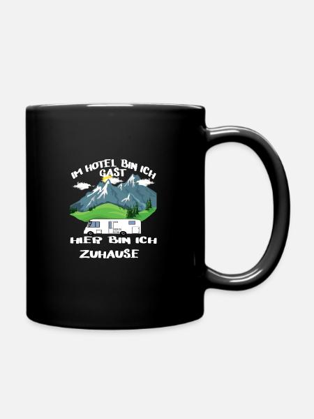 I am a guest in the hotel, I am at home here - Full Colour Mug - black