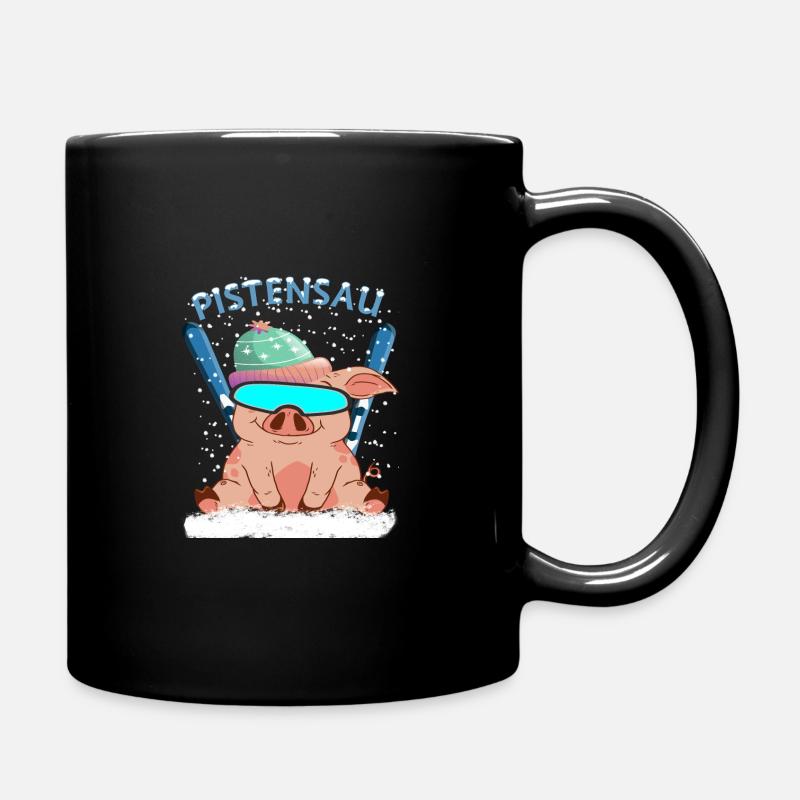 Pistensau - Tasse einfarbig - Schwarz