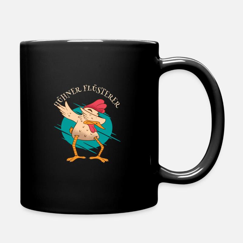 Dabbing Hühner Fluesterer - Tasse einfarbig - Schwarz