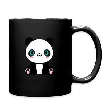 Chocho le panda - Mug uni - noir - Droite
