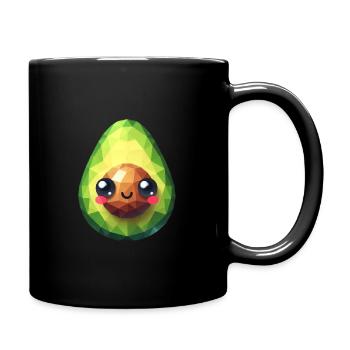 Polygone d’avocat sucré - Mug uni - noir - Droite