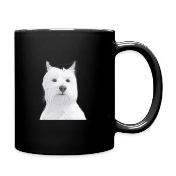 Amour des Westies - Mug uni - noir - Droite