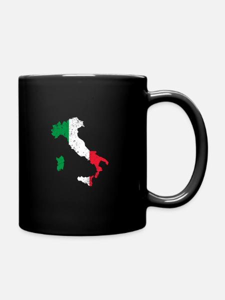 Italien Geschenk für stolze Italiener - Tasse einfarbig - Schwarz