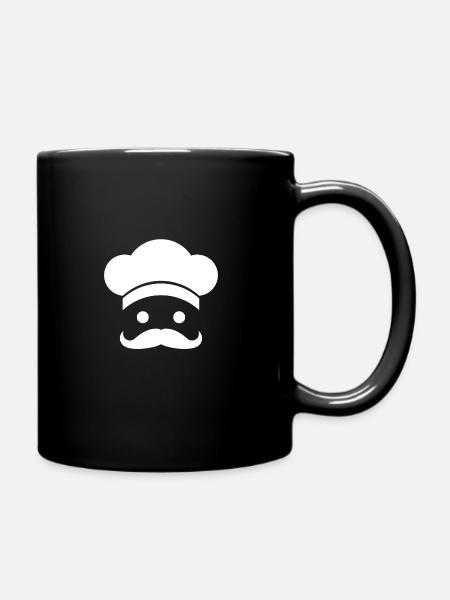 Star Chefs only Cook with Humor Food Cool Gift - Tasse einfarbig - Schwarz