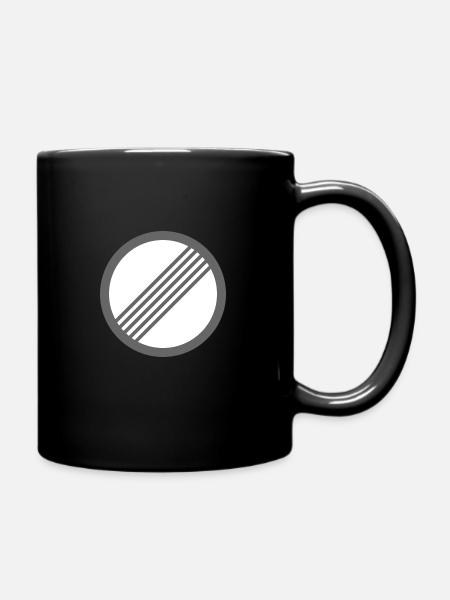 Panneau de signalisation autoroute sans vitesse - Mug uni - noir