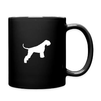 Riesenschnauzer White - Tasse einfarbig - Schwarz - Rechts