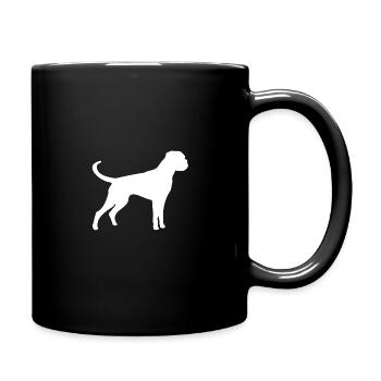 Boxer White - Full Colour Mug - black - Right