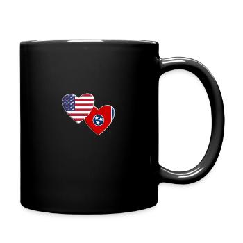 États-Unis État américain du Tennessee Drapeau patriotique - Mug uni - noir - Droite