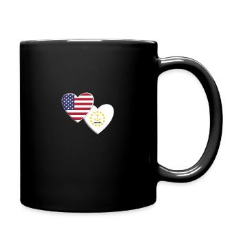 États-Unis État américain de Rhode Island Drapeau patriotique - Mug uni - noir - Droite
