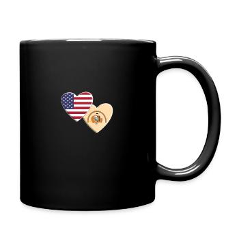 Flagge der amerikanischen Navajo-Indianer - Tasse einfarbig - Schwarz - Rechts