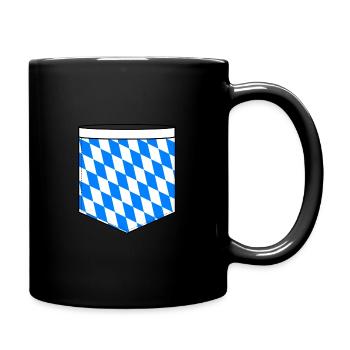 Bayern Pocket Design - Tasse einfarbig - Schwarz - Rechts