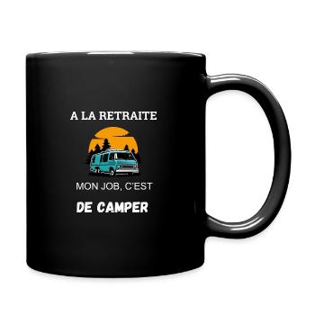 Camping Humor Retreat - Full Colour Mug - black - Right