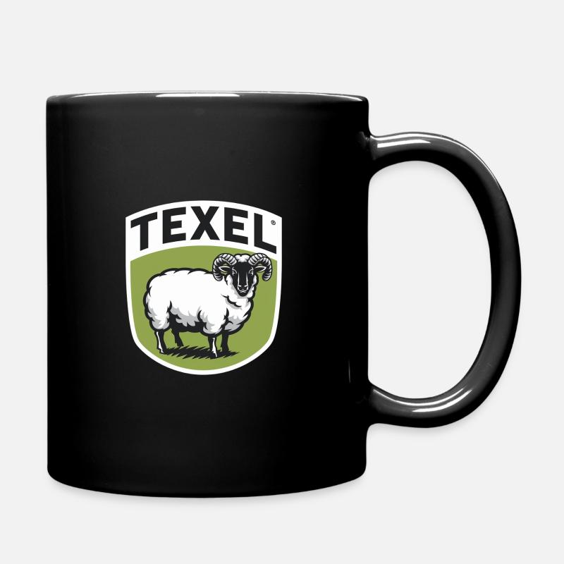 Fußballverein Texel - Tasse einfarbig - Schwarz