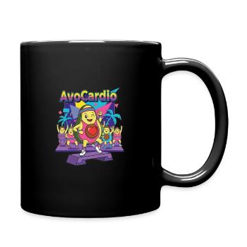 AvoCardio Fitness Party - Full Colour Mug - black - Right