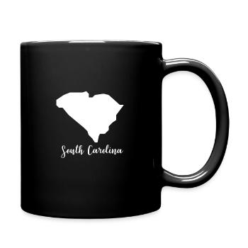 South Carolina - Tasse einfarbig - Schwarz - Rechts