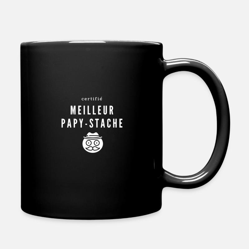 Certifié meilleur papy stache. Pour papy moustache - Mug uni - noir