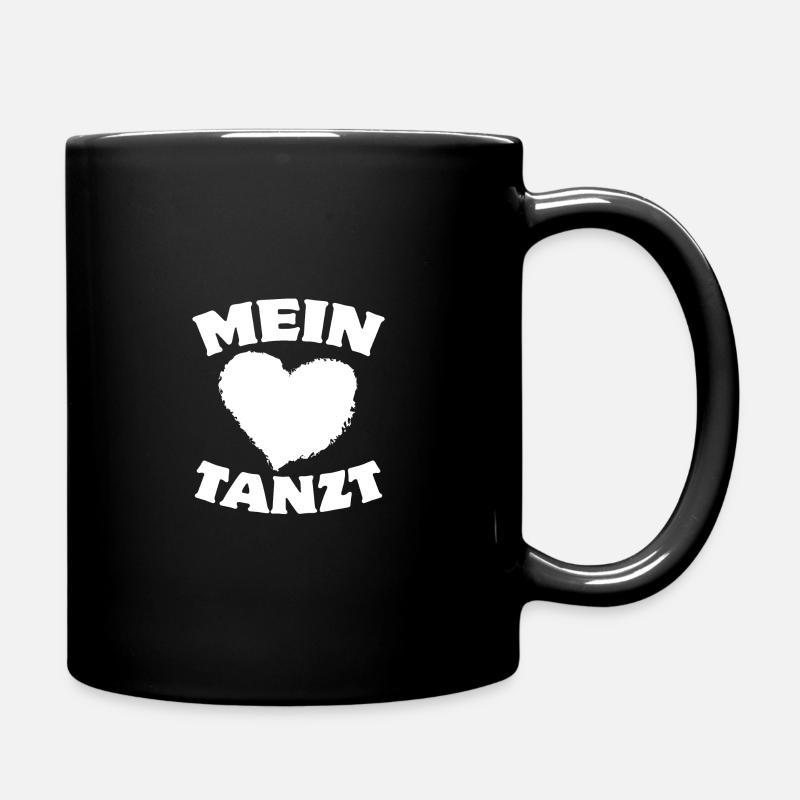 Mein Herz tanzt Vol. 1 weiß - Tasse einfarbig - Schwarz