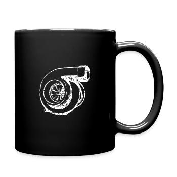 Turbolader - Tuning - Tasse einfarbig - Schwarz - Rechts