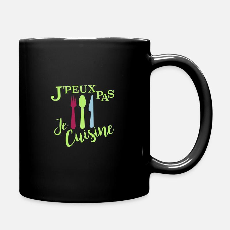 J'peux pas je cuisine - Mug uni - noir